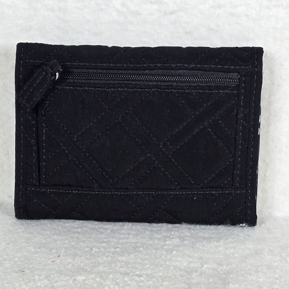 Vera Bradley Classic Black Trifold Euro Wallet RETIRED Pattern - Picture 2 of 10